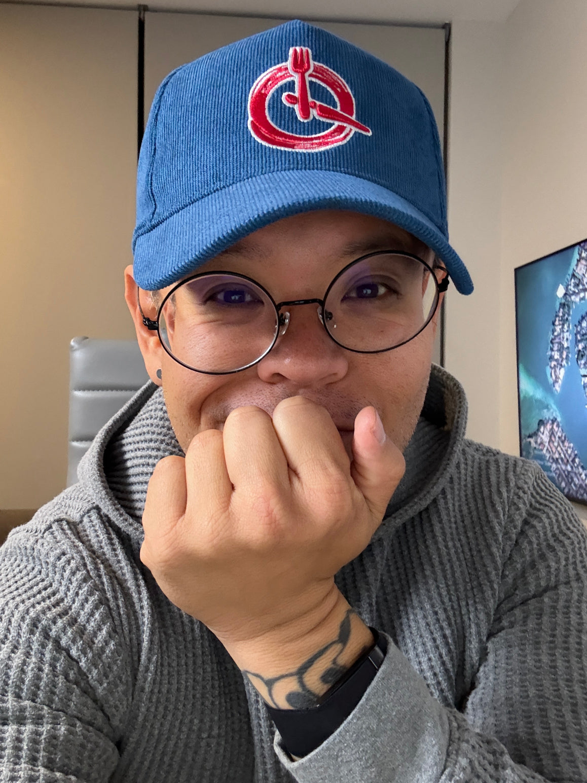 Finally Fasting Corduroy Clock Hat